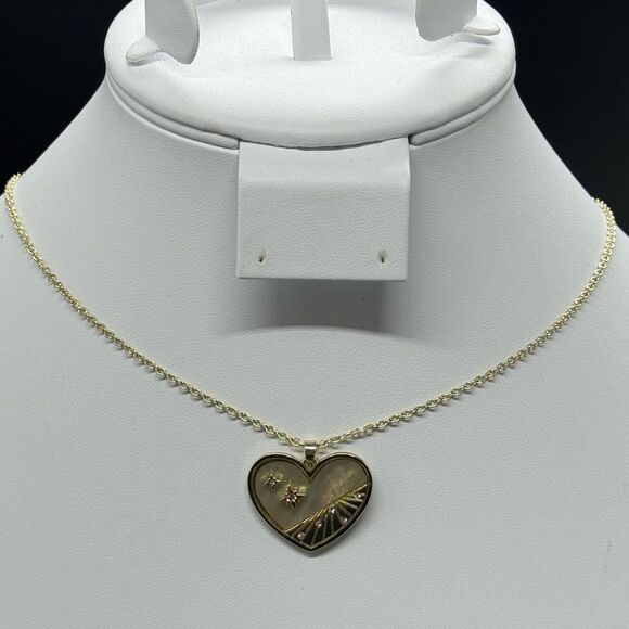 Rachel Roy Heart with Crystal Star Medallion Pendant Necklace - Picture 4 of 6